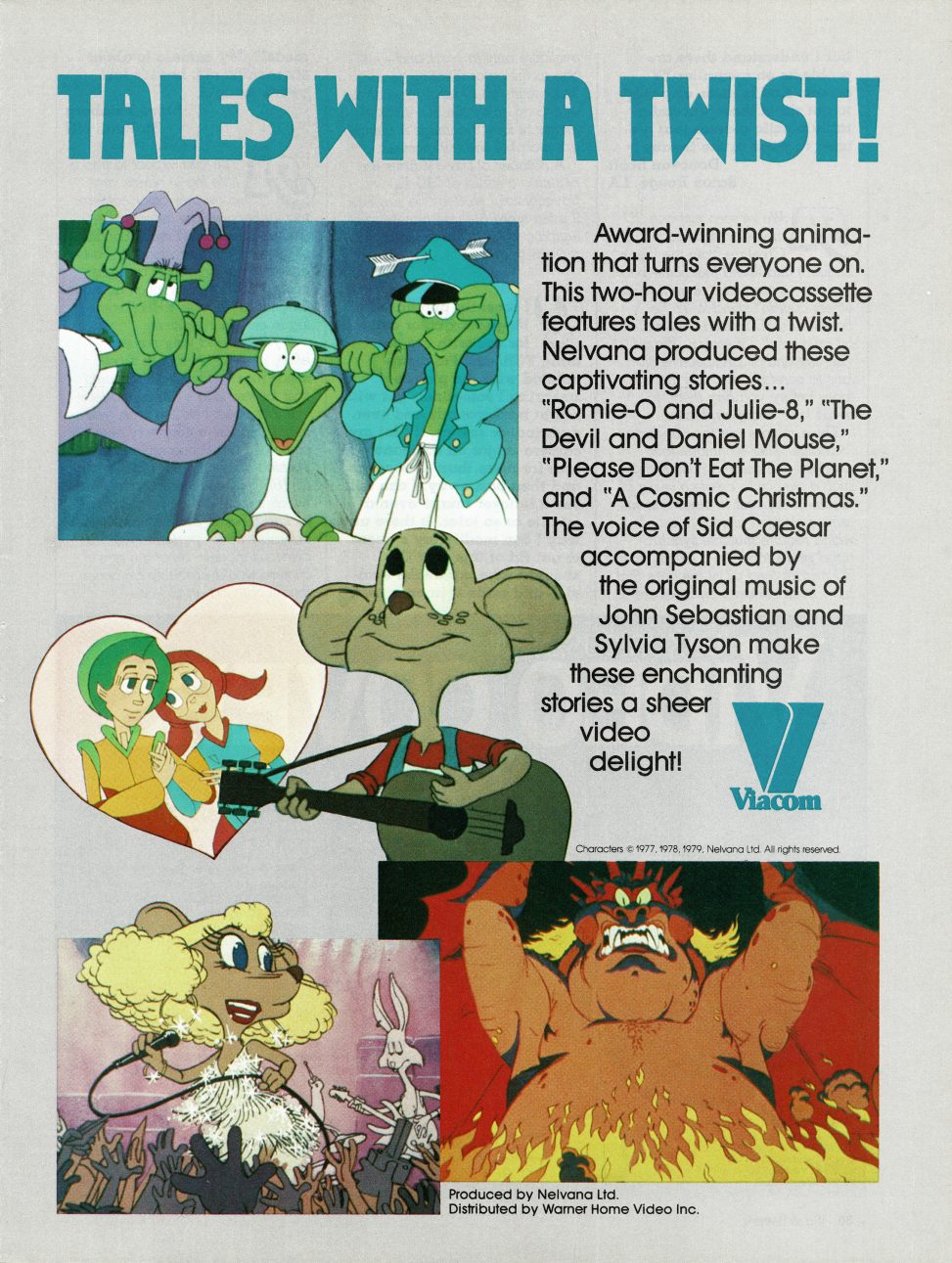 Nelvana: Tales With A Twist, Ad for the first four Nelvana Specials
