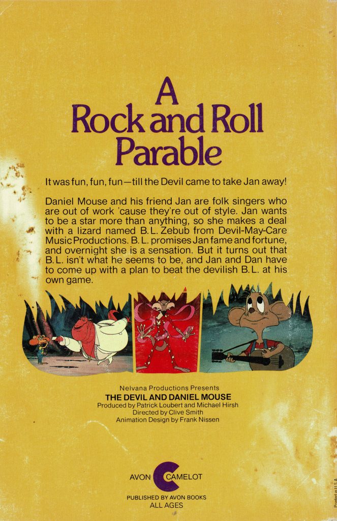 The Devil and Daniel Mouse Book (Back)